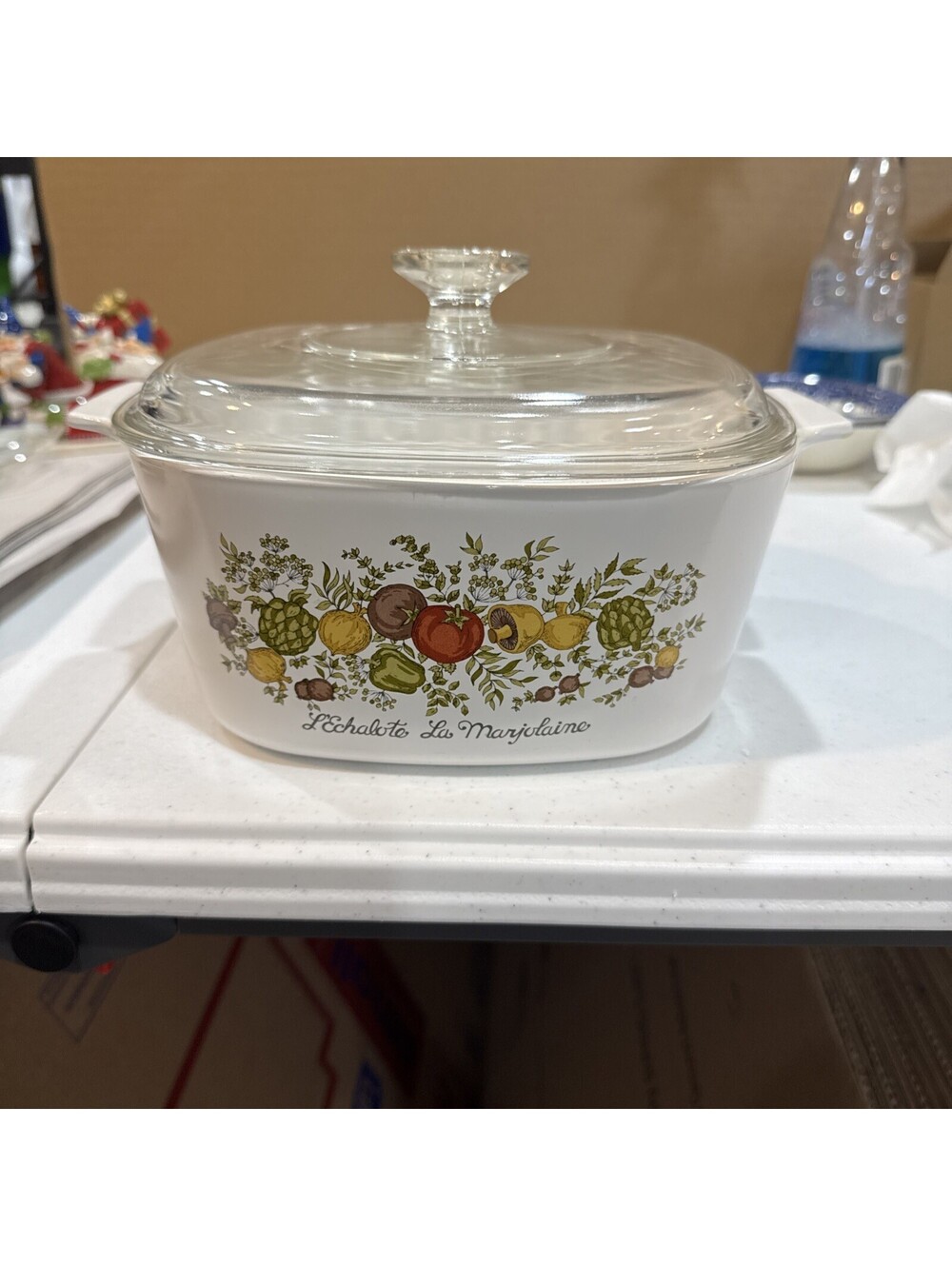 Corning Ware A-3-B  3 Quart L'Echalote La Marjolaine Spice Of Life with Lid